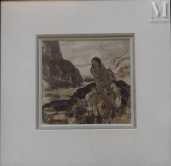 Georges Gobô (1876-1958)-Le bain du soir-img1