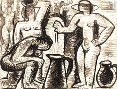 Gio COLUCCI (1892-1974)-Femmes à la fontaine-img1