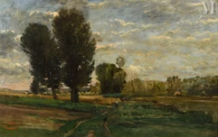 Charles François DAUBIGNY (Paris 1817 - Auvers sur Oise 1878)-Auvers, le Plumets, 1873-img1