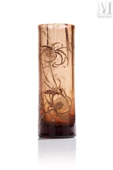 Emile GALLE (1846 - 1904)-"Fleurs de chardons"-img1