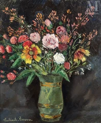 Paul Emile PISSARRO (Eragny 1884 - Clecy 1972)-Bouquet de fleurs-img1