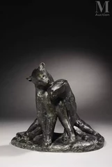 Georges Lucien GUYOT (1885 - 1973)-"La tendresse"-img1