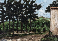 Gilbert BAGLIONE (1930-2017)-Les cyprès-img1