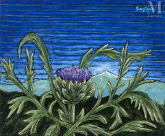 Gilbert BAGLIONE (1930-2017)-Fleur d'artichaut, octobre 2002-img1