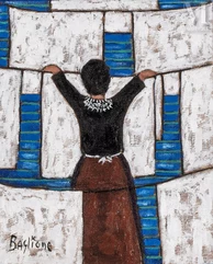 Gilbert BAGLIONE (1930-2017)-La lavandière-img1