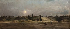 Charles François DAUBIGNY (Paris 1817 - Auvers sur Oise 1878)-Travaux dans les champs (Etude)-img1