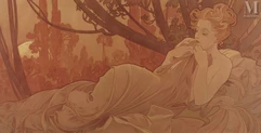 Alphonse MUCHA (1860 - 1939)-"Le Crépuscule"-img1