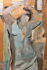 Thora CREUZEAU (Née en 1928)-Femme à la cruche-img1