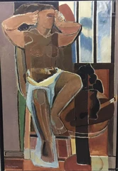 Thora CREUZEAU (Née en 1928)-Femme debout-img1