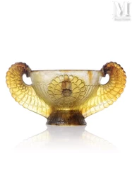 Gabriel ARGY-ROUSSEAU (1885 - 1953)-"Coupe sur pied aux anses"-img1