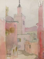 Gaston FONTAINE  (1907 - 1999)-Sidi Bou Saïd-img1