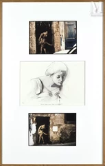 Ernest PIGNON ERNEST (né en 1942)-Etude pour la madone au serpent, 1991-img1