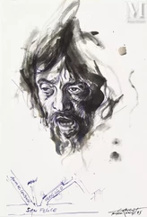 Ernest PIGNON ERNEST (né en 1942)-Etude pour David avec la tête de Goliath de Caravage, 1985-img1