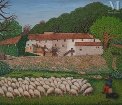 Antigore BAGLIONE (1902-1996)-Berger à la flûte-img1