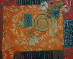 Simone GAMBUS (1928-2015)-La table toute orange-img1