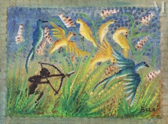 BELA (1940-1968)-Scène de chasse-img1