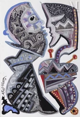 Cherif THIAM (né en 1951)-Sans titre, 2017-img1