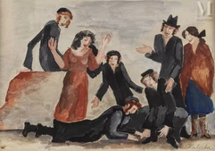 Alice HALICKA (Cracovie 1895 - Paris 1975)-La Fête juive-img1