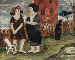 Alice HALICKA (Cracovie 1895 - Paris 1975)-La Conversation-img1