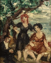 Alice HALICKA (Cracovie 1895 - Paris 1975)-Jeune garçon et deux femmes-img1