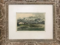Maurice de VLAMINCK  (Paris 1876 - Rueil La Gadelière 1958)-Paysage-img1