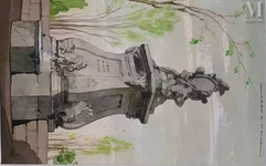 Jean Adrien MERCIER (1899-1995)-La fontaine-img1