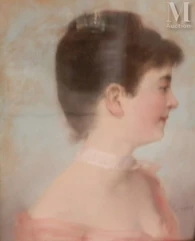 José FRAPPA (Saint Etienne 1889 - Pris 1904)-Portrait de femme-img1