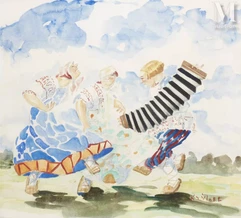 Boris KRYLOFF (1891 - 1977)-La danse-img1