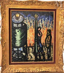 José GARCIA - TELLA (1906 - 1983)-Paris, la nuit-img1