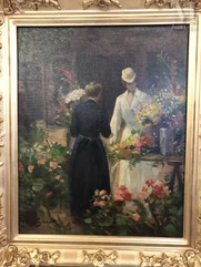 Attribué à Victor Gabriel GILBERT (Paris 1847 - 1933)-La fleuriste-img1