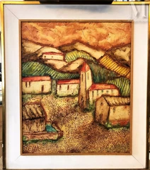 José Garcia TELLA (Madrid 1906 - 1983)-Plage de l'Eglise-img1