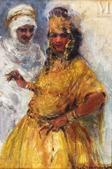 William Adolphe LAMBRECHT  (1876-1940)-Danseuse en jaune-img1