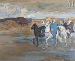 Louis Ferdinand ANTONI (1872-1940)-Cavaliers algériens-img1