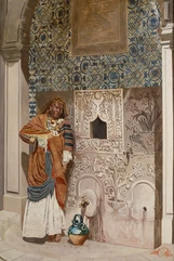 Jean François ARRIGONI - NERI ( France 1837 - 2014)-La femme à la fontaine-img1