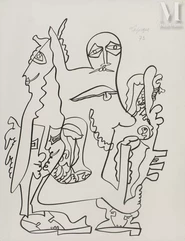 Charles LAPICQUE (1898-1988)-Sans titre, 1973-img1