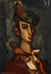 Stanislas ELESZKIEWICZ (Czutowie k.Poltawy 1900 - Paris 1963)-Autoportrait de l’artiste en dandy-img1