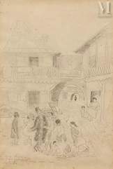 Alice HALICKA (Cracovie 1894 - Paris 1975)-Quartier juif de Cracovie-img1