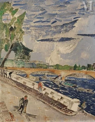 Alexis GRITCHENKO (Krolevets 1883 - Vence 1977)-Paris, les bords de Seine-img1