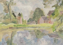 Robert Rafaelovich FALK (Moscou 1886 - 1958)-Dans le parc-img1