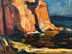 Louis PASTOUR (Cannes 1876 - 1948)-Les roches d'or le Trayas-img1