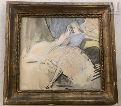 Vicente PUIG  (1882 - 1965)-Conversation de femmes-img1