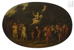 Adriaen van STALBEMT (Anvers 1580 – 1662)-Diane chasseresse - L’Assemblée des Dieux-img1