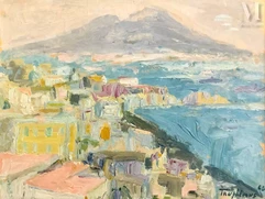 Jacques TRUPHEMUS  (Grenoble 1922- Lyon 2017)-Paysage de bord de mer-img1