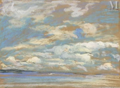 Paul-Elie GERNEZ  (Valenciennes 1888 - 1948)-La plage-img1