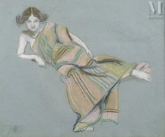 Ludovic RODO - PISSARRO (1878-1952)-Femme alanguie-img1