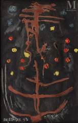 ERNEST ENGEL- PAK ( 1885-1965)-Composition, 1953-img1