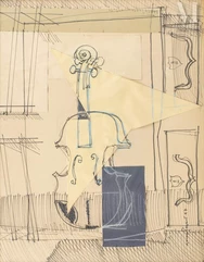 Max PAPART (1911-1994)-Composition au violon, 1957-img1