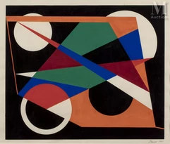Geneviève CLAISSE (1935- 2018)-Composition, 1961-img1