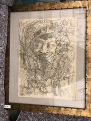 Guillaume MONIN (1908-1978)-Portrait satyrique-img1