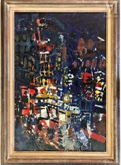 Jacques YANKEL  (Paris  1920-Aubenas 2020)-Paris la nuit, vers 1965-img1